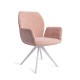 Jesper Home Eetkamerstoel 'Misaki' Turn White, Draaibaar, kleur Anemone