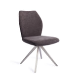 Jesper Home Eetkamerstoel 'Ikata' Turn Steel, Draaibaar, kleur Almost Black