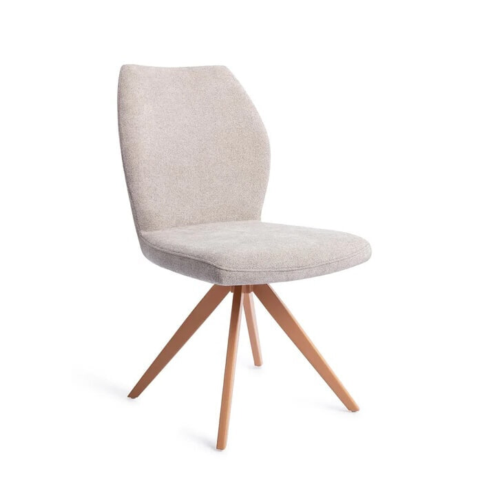 Jesper Home Draaibare Eetkamerstoel Ikata Turn Peach - Pretty Plaster