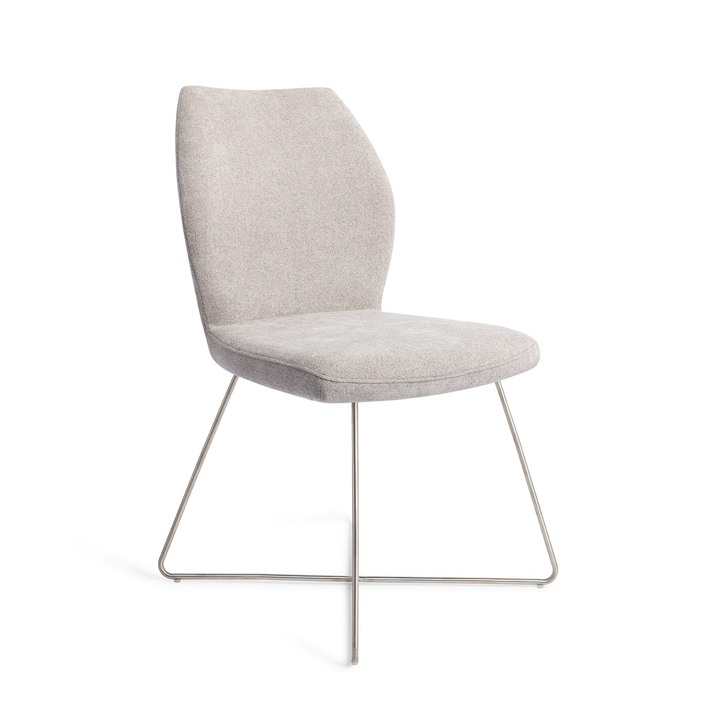 Jesper Home Eetkamerstoel Ikata Cross Steel - Pretty Plaster