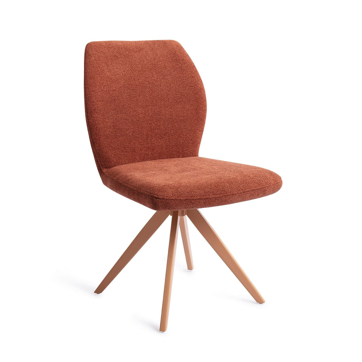 Jesper Home Draaibare Eetkamerstoel Ikata Turn Peach - Cosy Copper