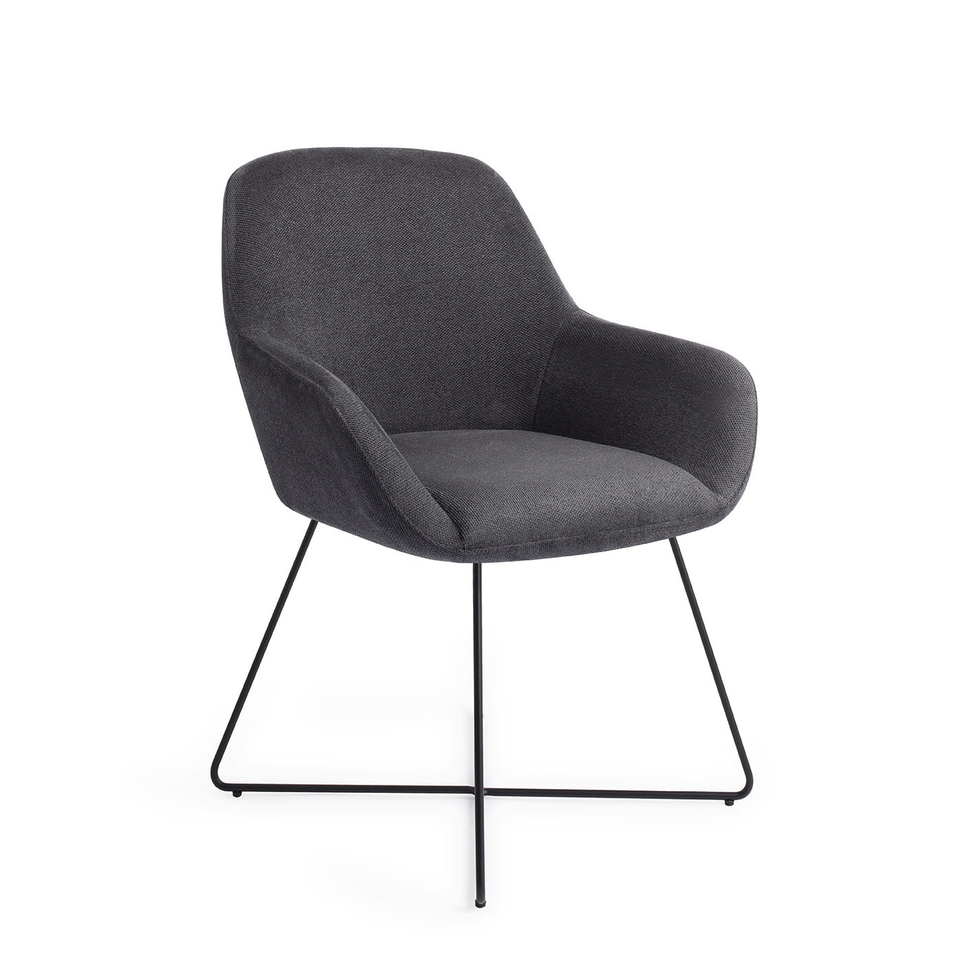 Jesper Home Eetkamerstoel Kushi Cross Black - Black-Out