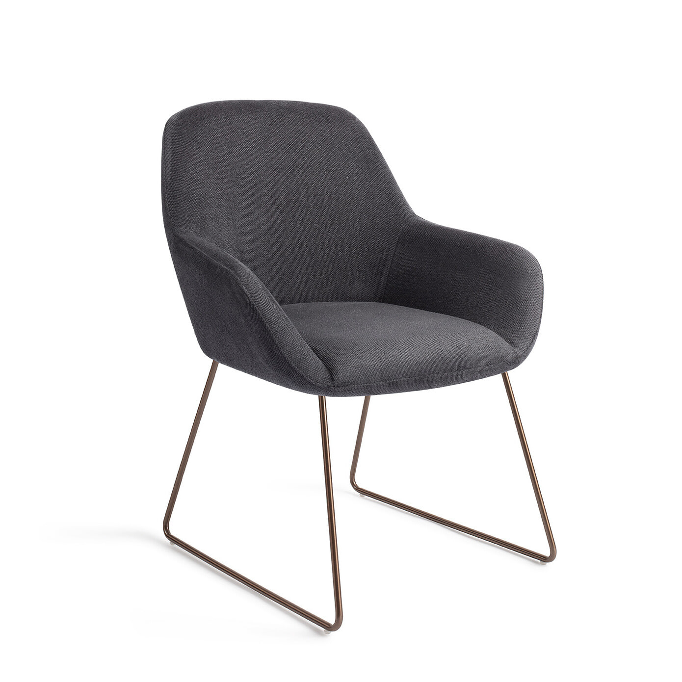 Jesper Home Eetkamerstoel Kushi Slide Rose - Black-Out