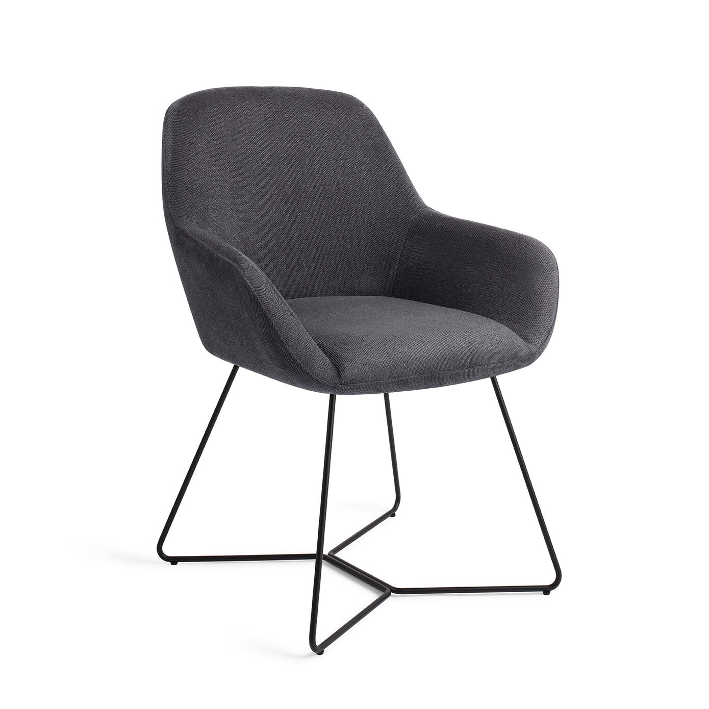Jesper Home Eetkamerstoel Kushi Beehive Black - Black-Out