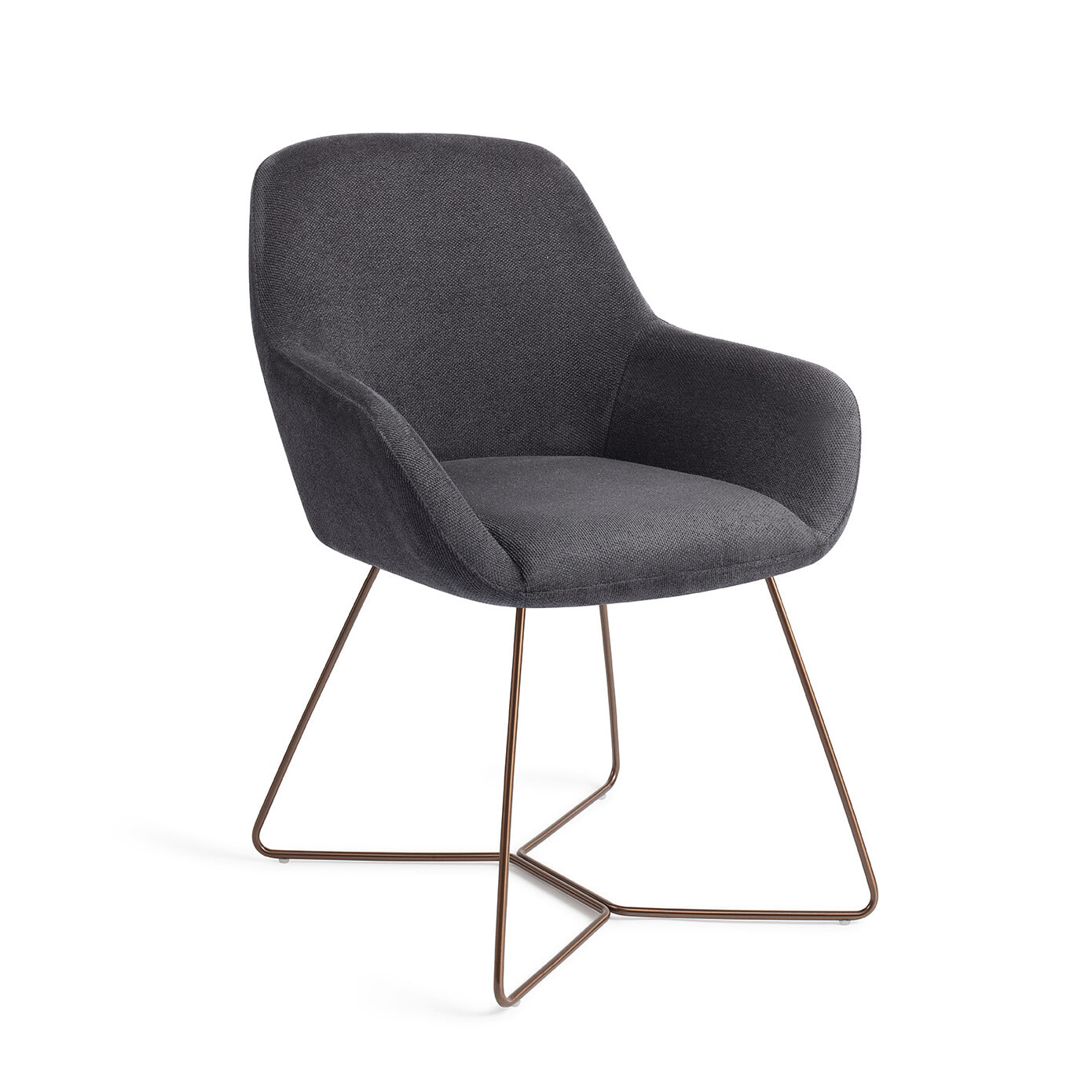 Jesper Home Eetkamerstoel Kushi Beehive Rose - Black-Out