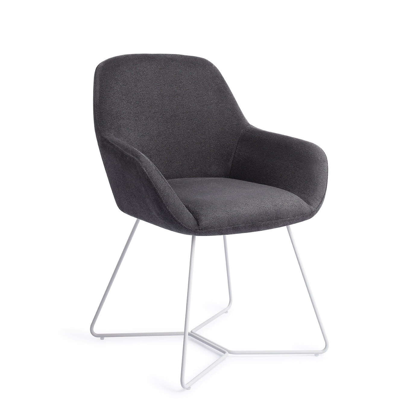 Jesper Home Eetkamerstoel Kushi Beehive White - Black-Out
