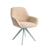 Jesper Home Draaibare Eetkamerstoel 'Kushi' Turn Mint, kleur Desert Dunes