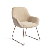 Jesper Home Eetkamerstoel 'Kushi' Slide Rose, kleur Desert Dunes