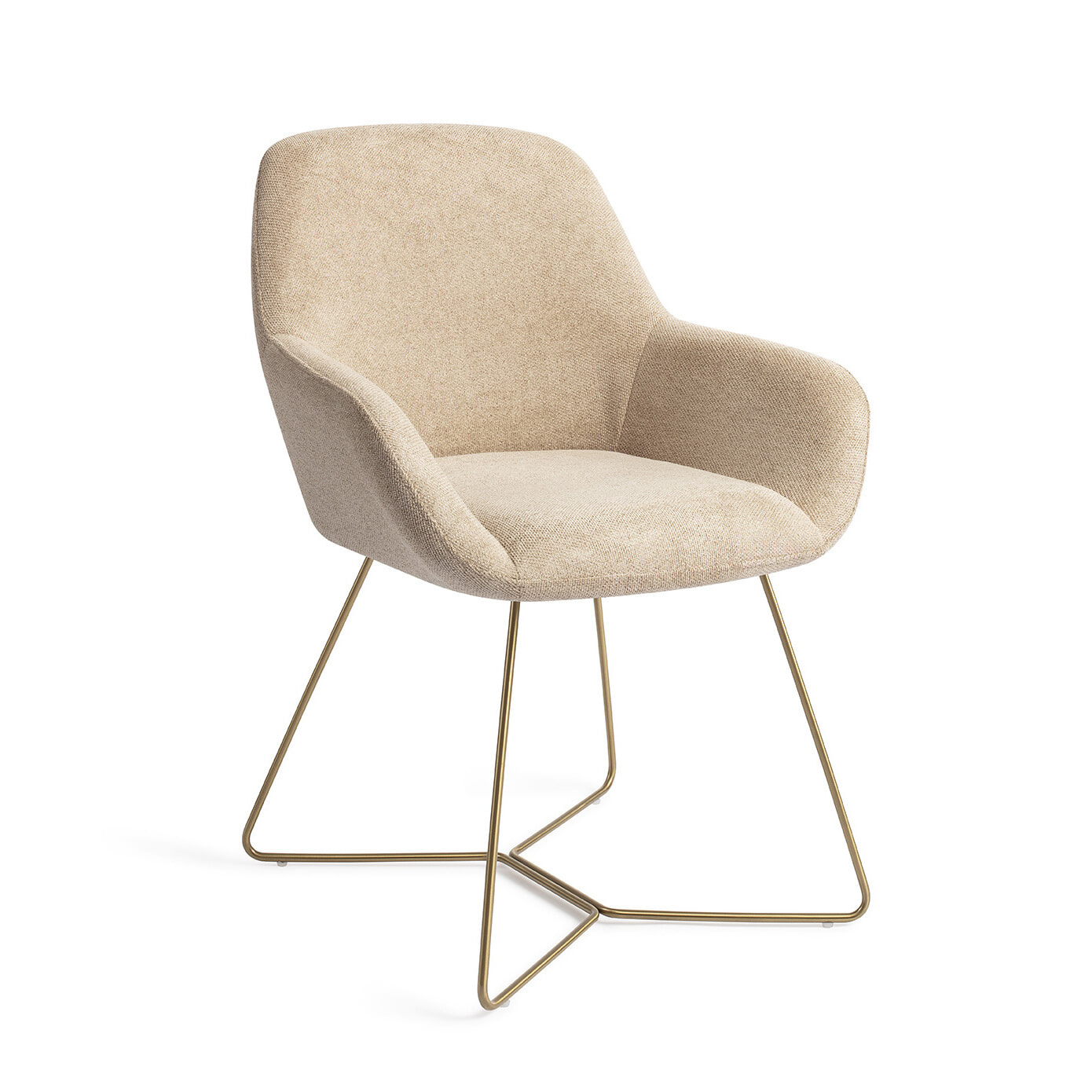 Jesper Home Eetkamerstoel Kushi Beehive Gold - Desert Dunes