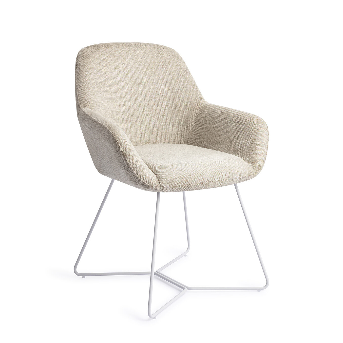 Jesper Home Eetkamerstoel Kushi Beehive White - Ivory Ivy