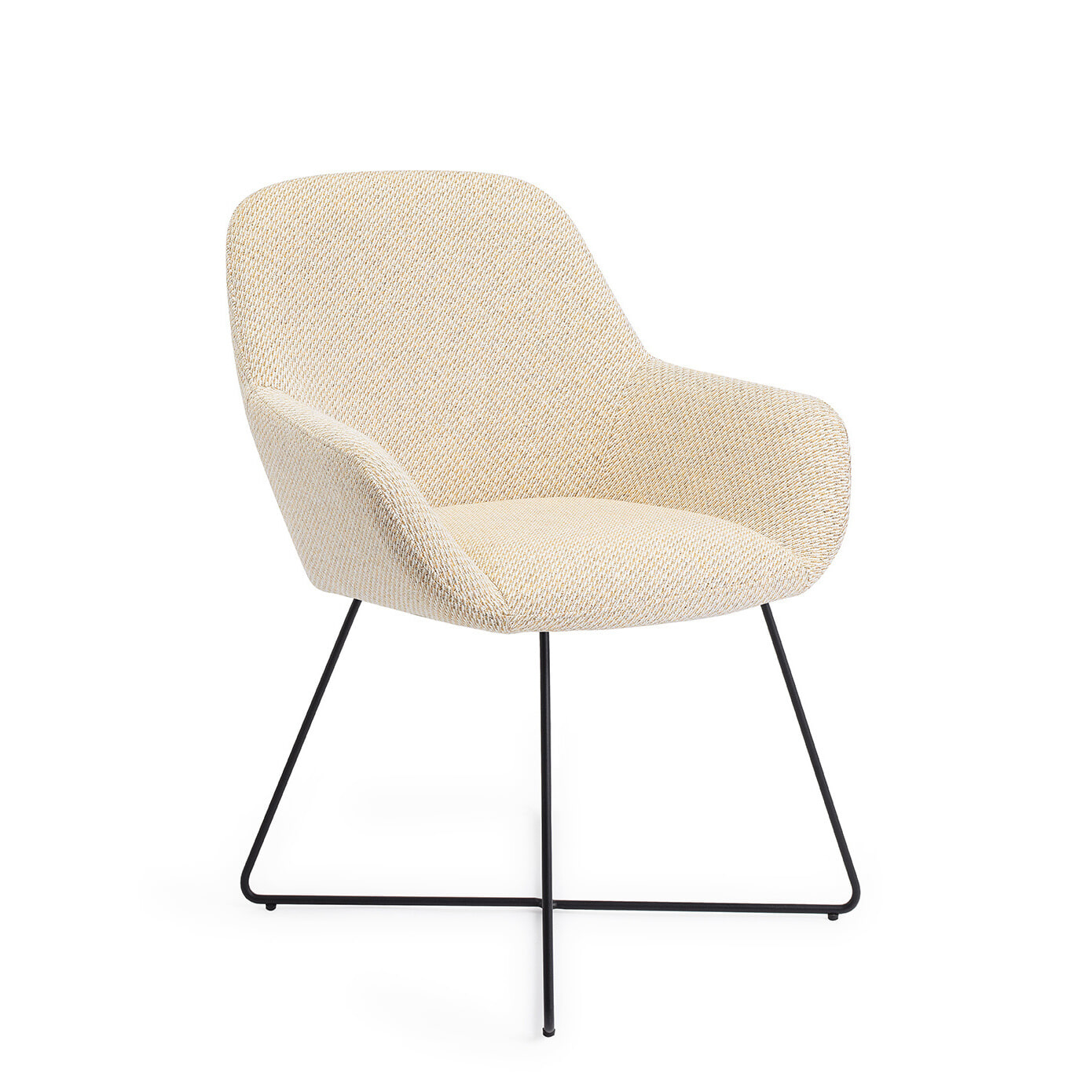 Jesper Home Eetkamerstoel Kushi Cross Black - Trouty Tinge