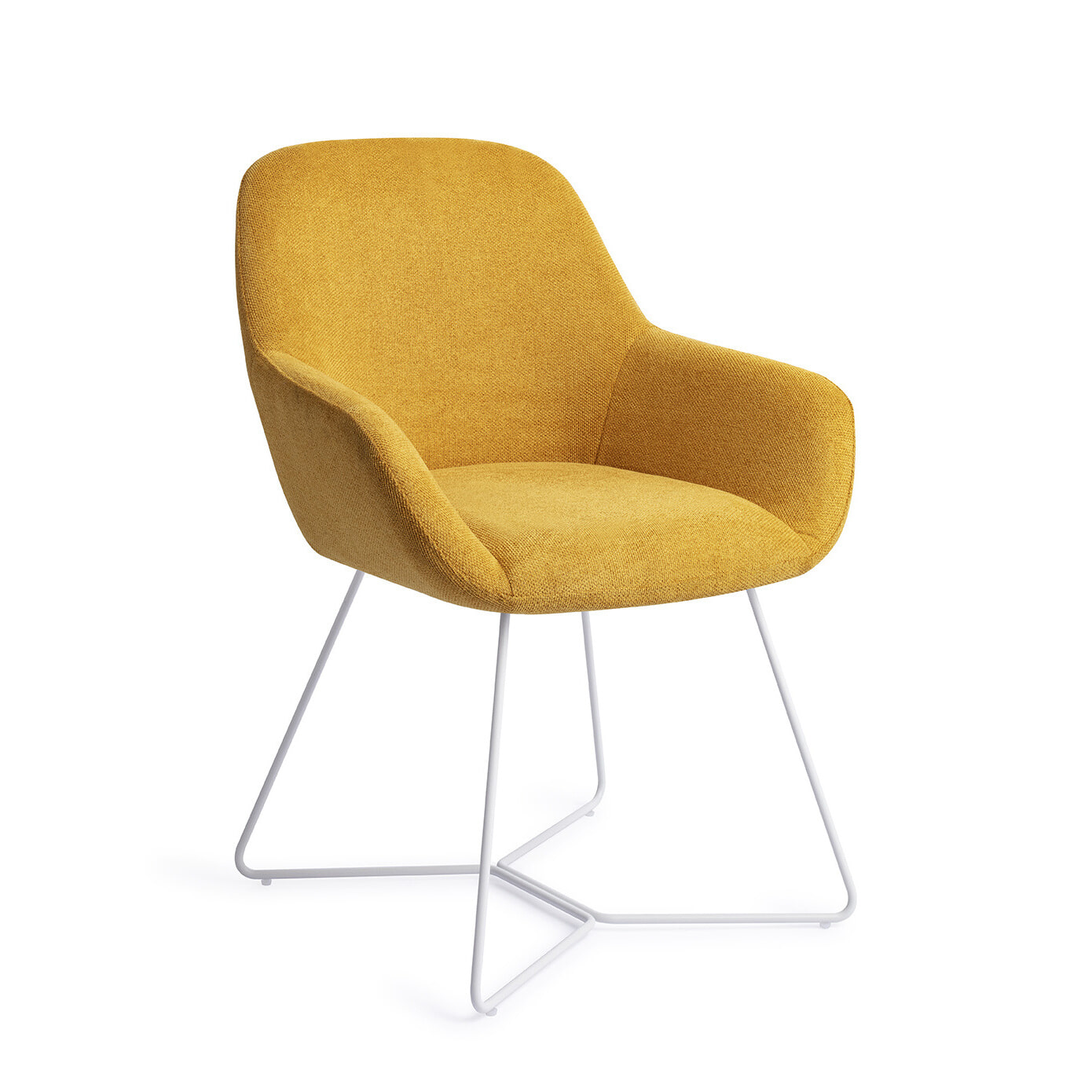 Jesper Home Eetkamerstoel Kushi Beehive White - Sweet Corn