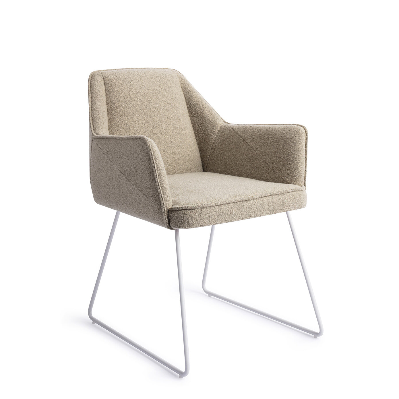 Jesper Home Eetkamerstoel 'Tome' Slide White - Great Greige