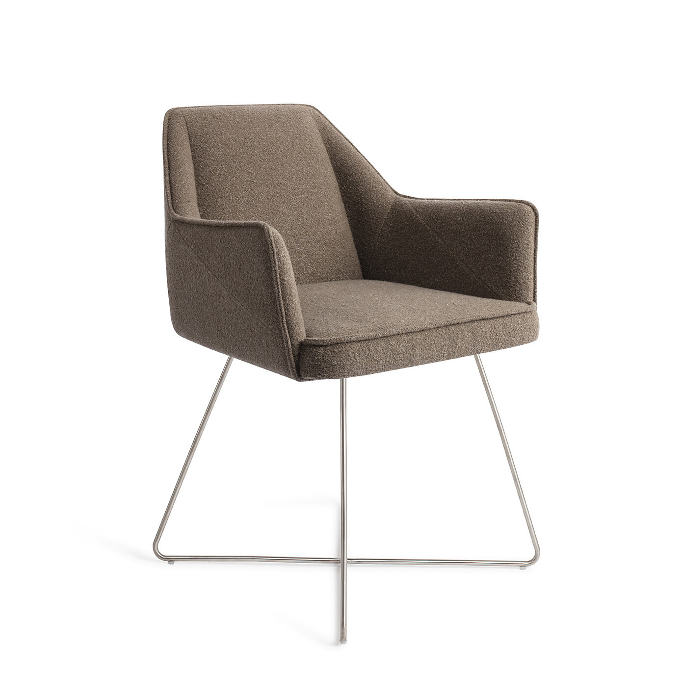 Jesper Home Eetkamerstoel 'Tome' Cross Steel - Idaho Potato