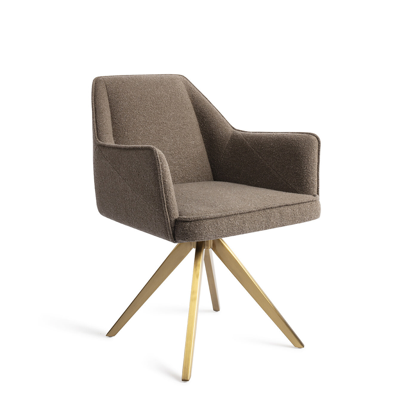 Jesper Home Eetkamerstoel 'Tome' Turn Gold, Draaibaar - Idaho Potato