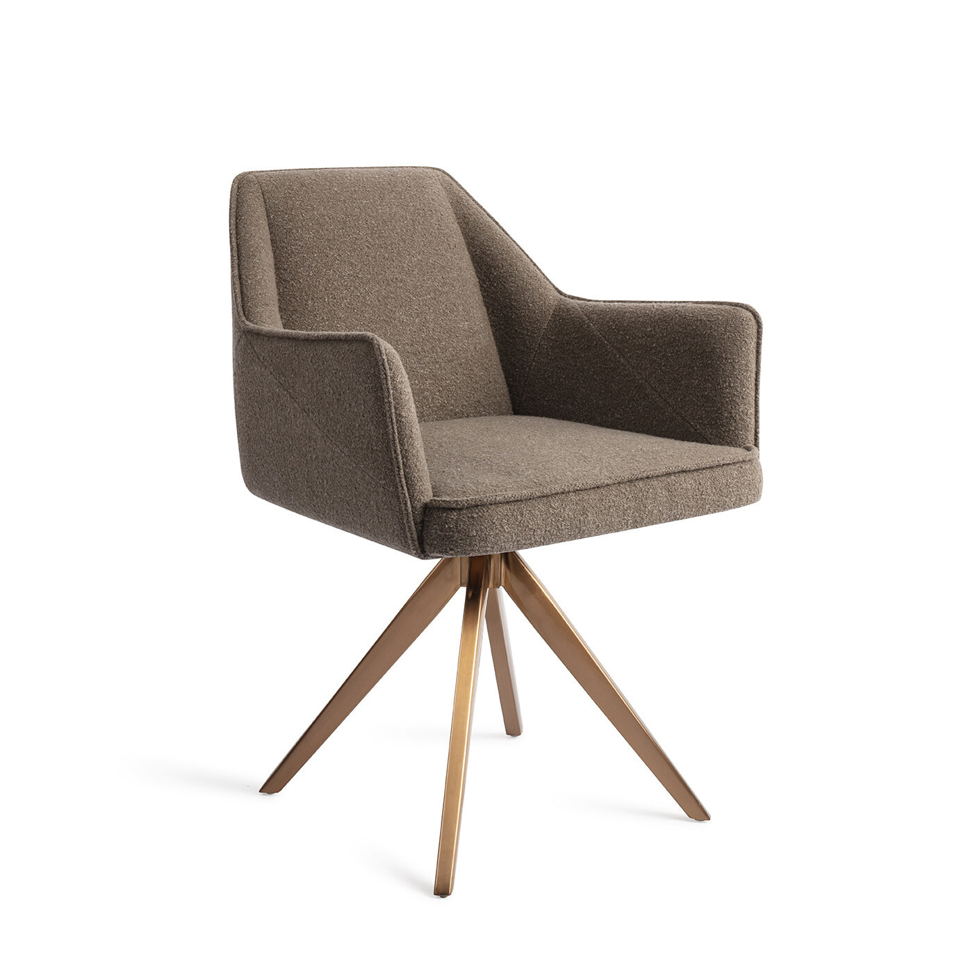 Jesper Home Eetkamerstoel 'Tome' Turn Rose, Draaibaar - Idaho Potato