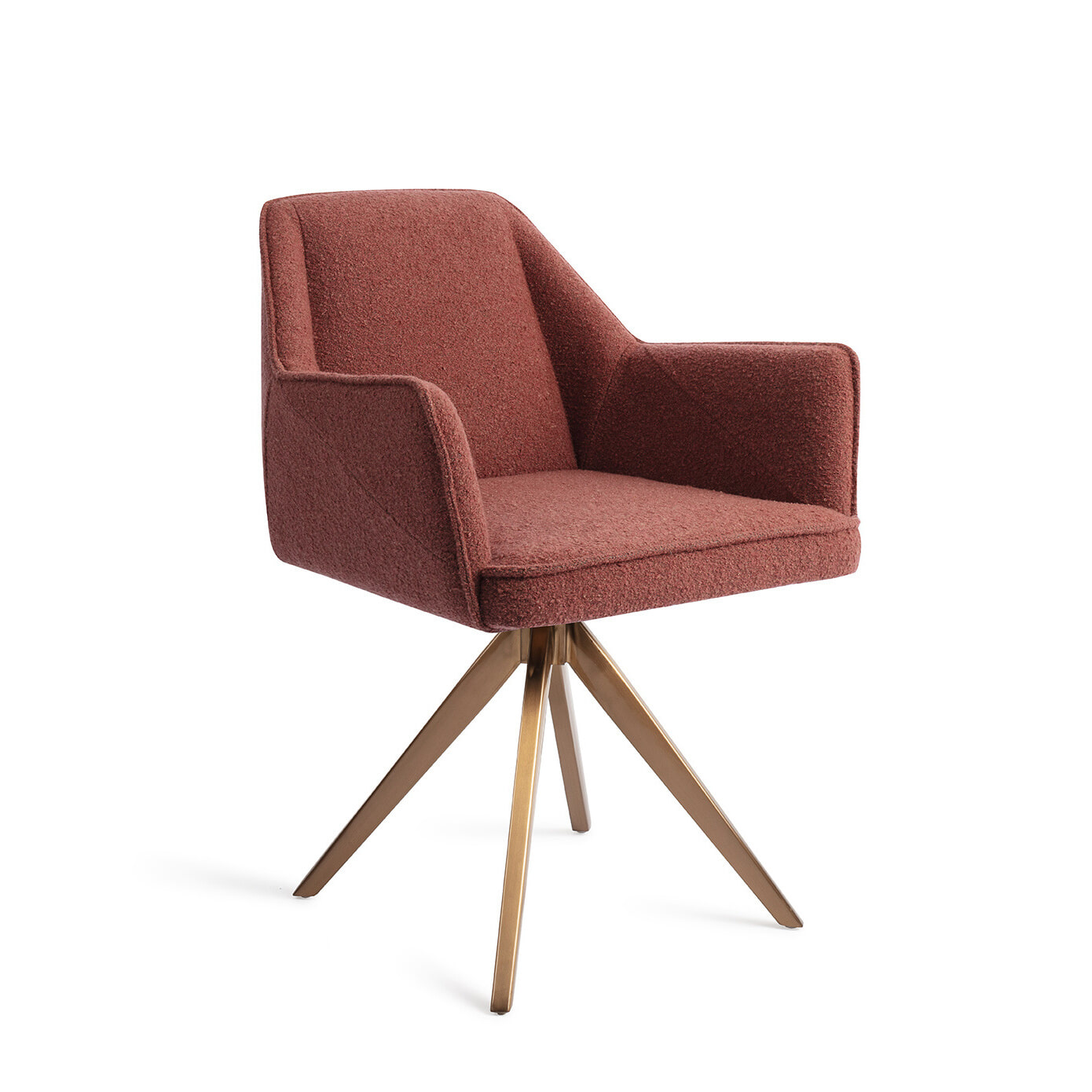 Jesper Home Eetkamerstoel 'Tome' Turn Rose, Draaibaar - Shabby Saffron