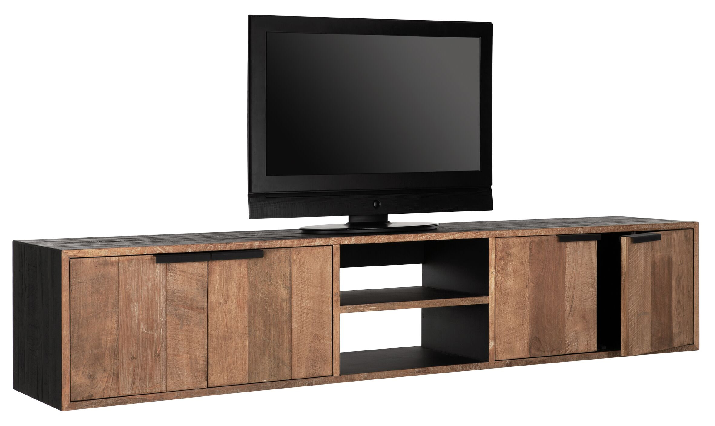 DTP Home Zwevend TV-meubel 'Cosmo' Teakhout, 205cm