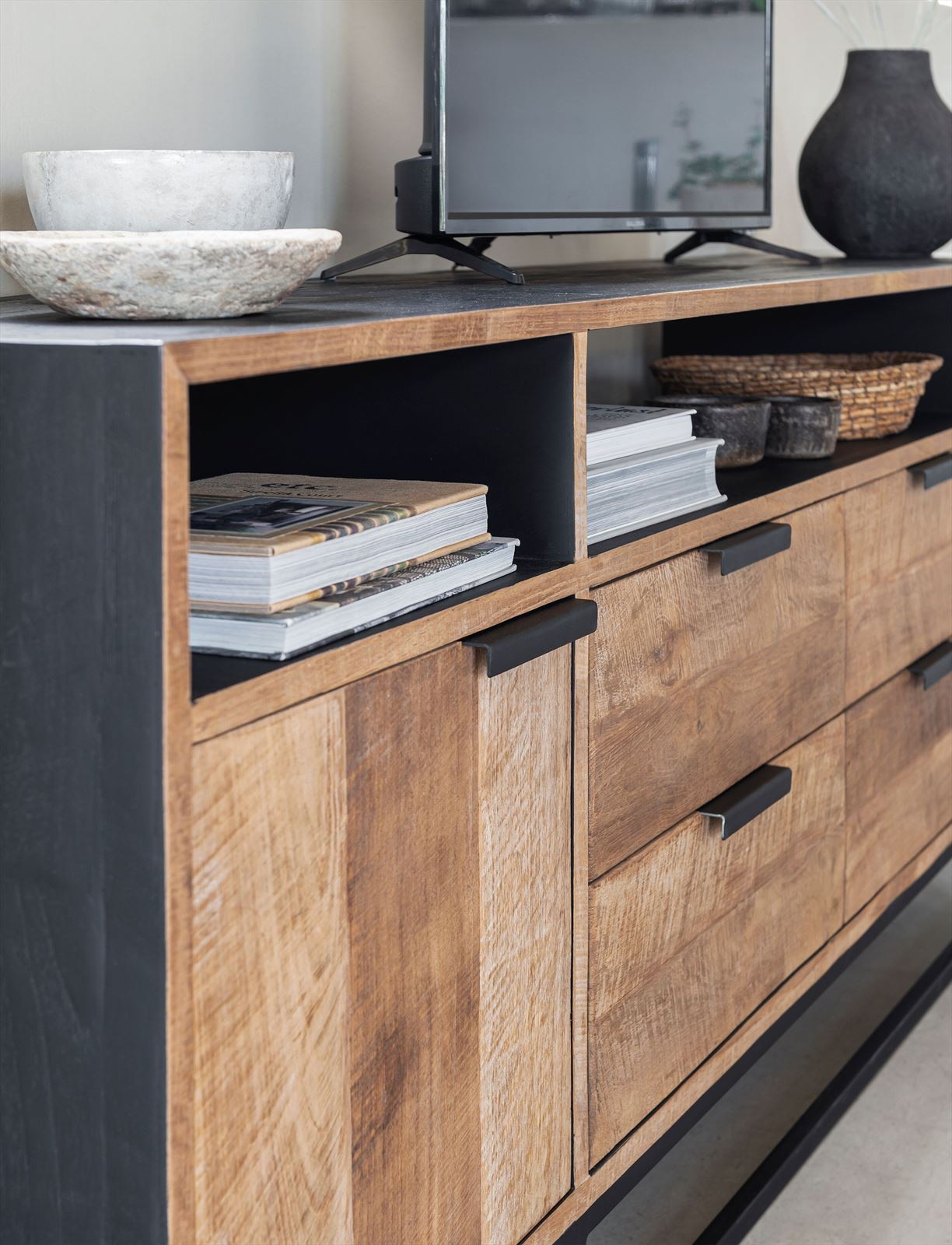 DTP Home TV-meubel 'Cosmo' Teakhout, 200cm