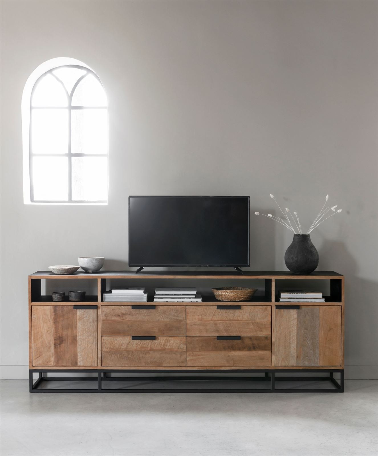 DTP Home TV-meubel 'Cosmo' Teakhout, 200cm