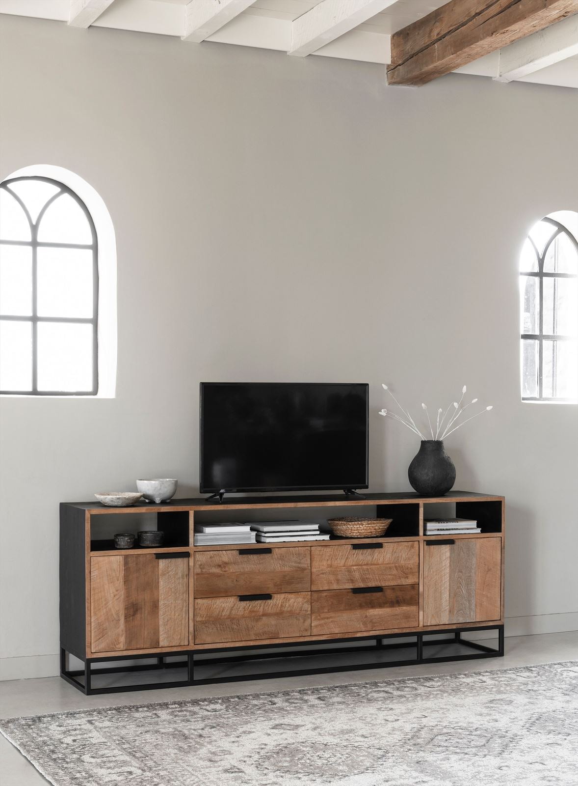 DTP Home TV-meubel 'Cosmo' Teakhout, 200cm