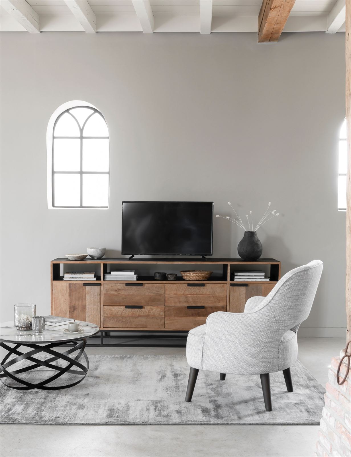 DTP Home TV-meubel 'Cosmo' Teakhout, 200cm