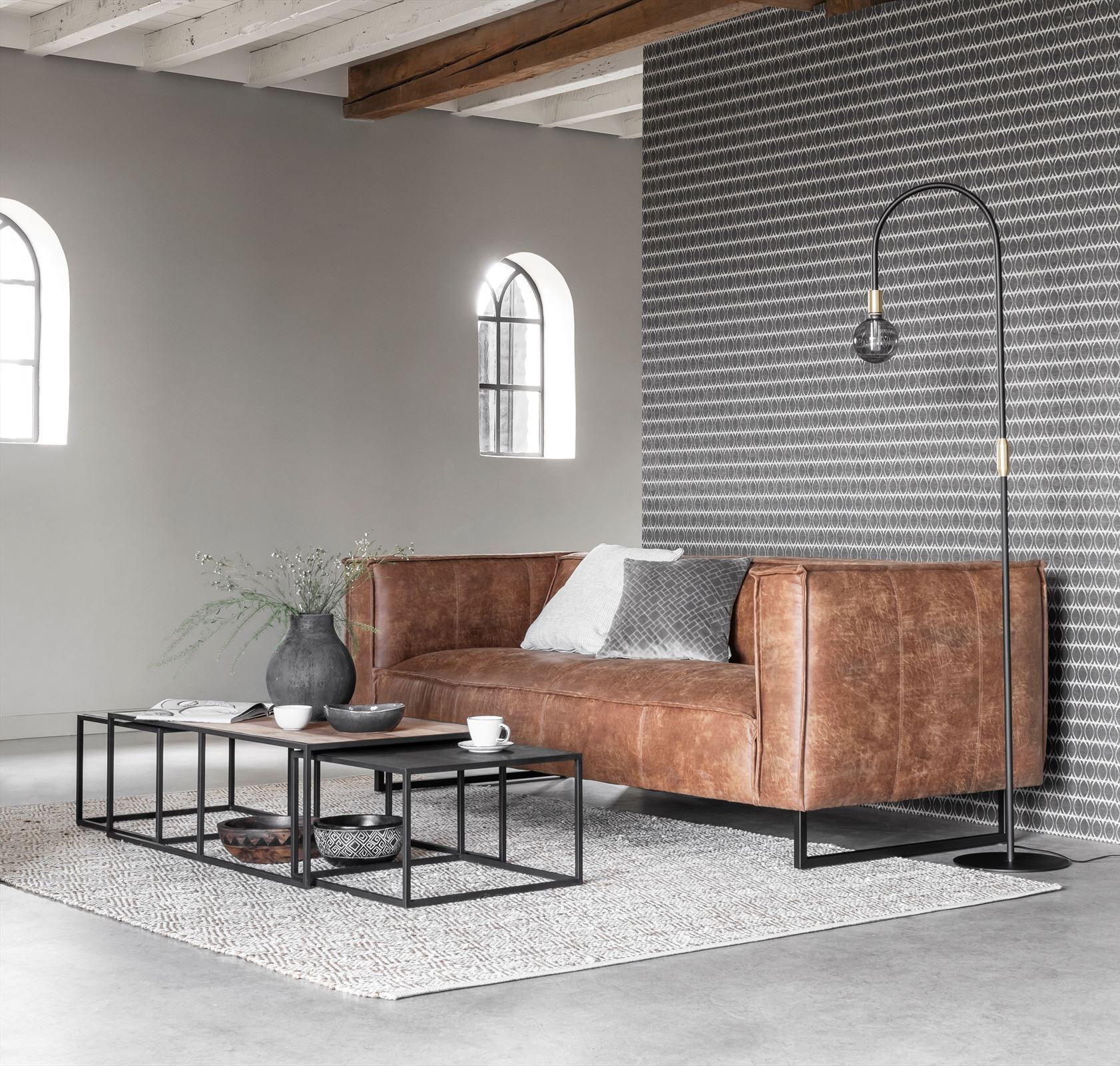 DTP Home Salontafel 'Cosmo' Teakhout, Set van 3 stuks