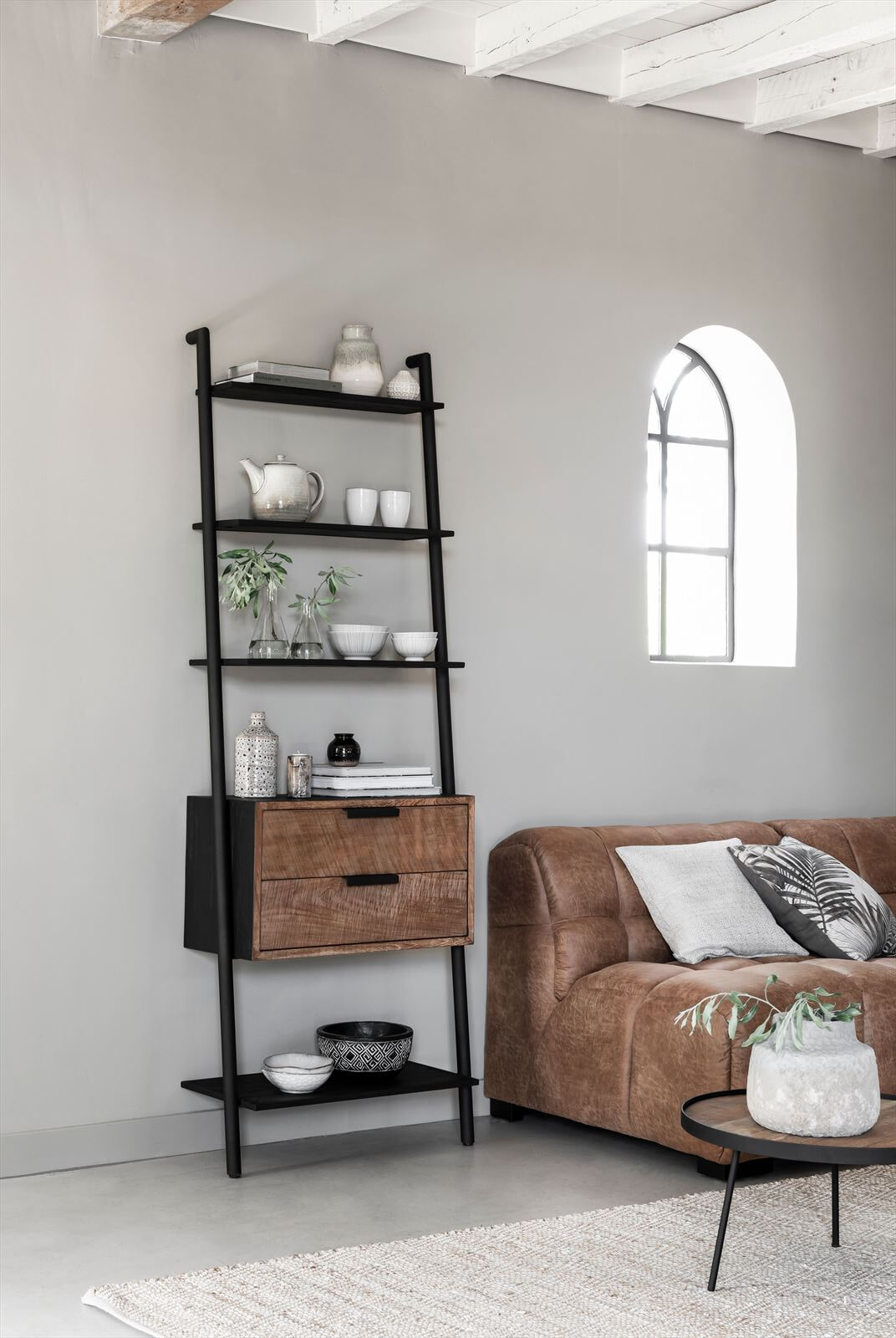 DTP Home Wandrek 'Cosmo' Met 2 laden, Teakhout, 70 x 200cm
