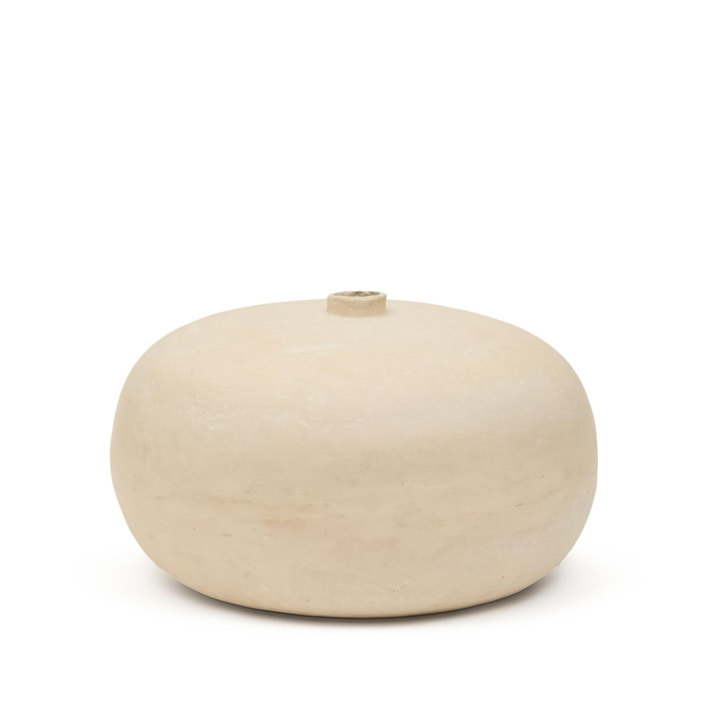 Kave Home Vaas Nivala Papier maché, 40cm - Wit