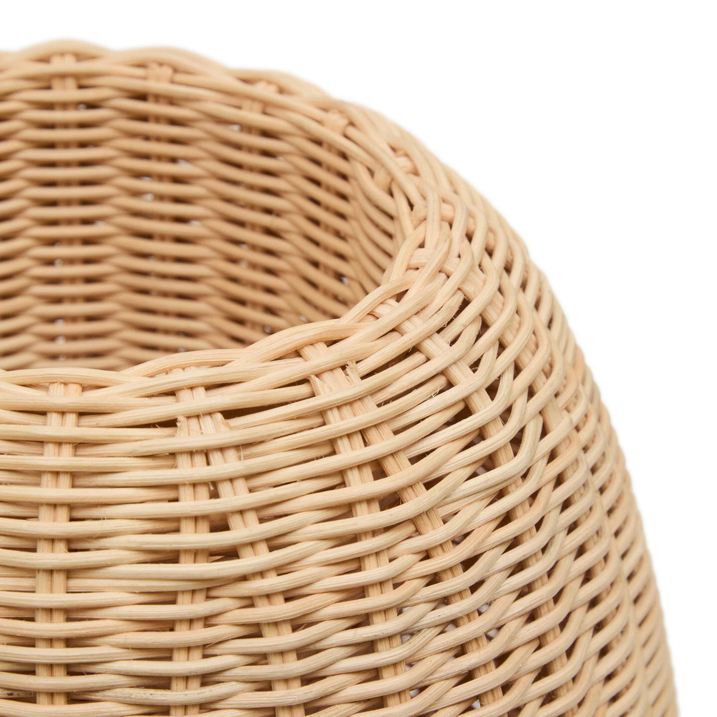 Kave Home Vaas 'Zilna' Rotan, 40cm hoog