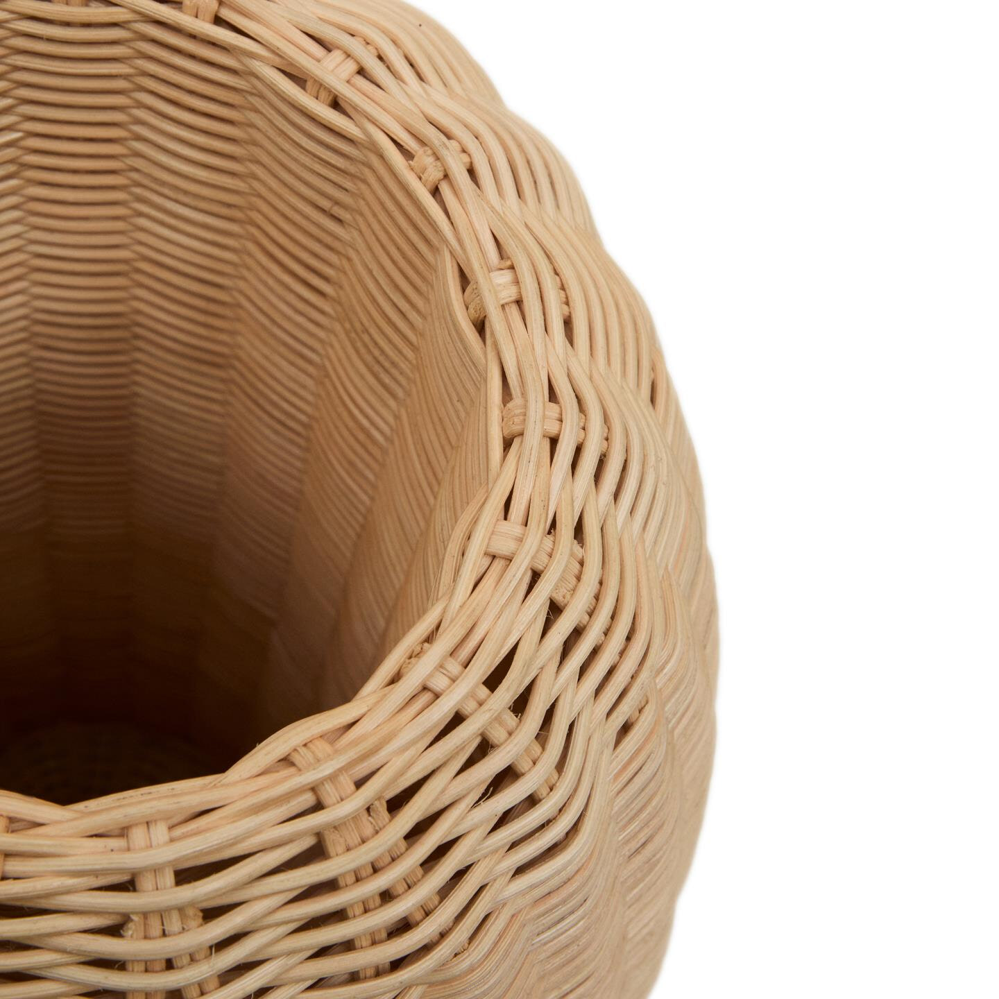 Kave Home Vaas 'Zilna' Rotan, 40cm hoog