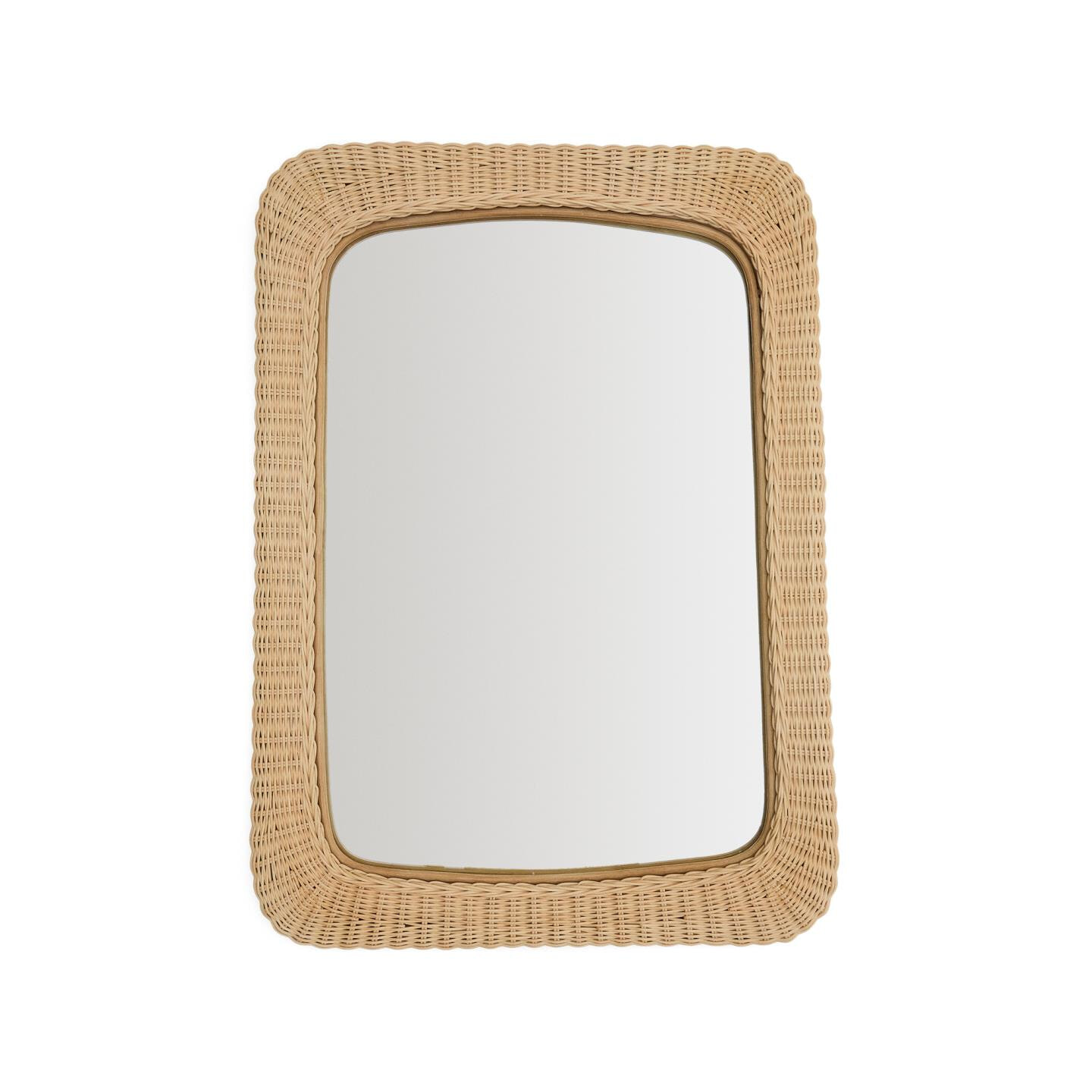 Kave Home Spiegel 'Zilna' Rotan, 79 x 58cm