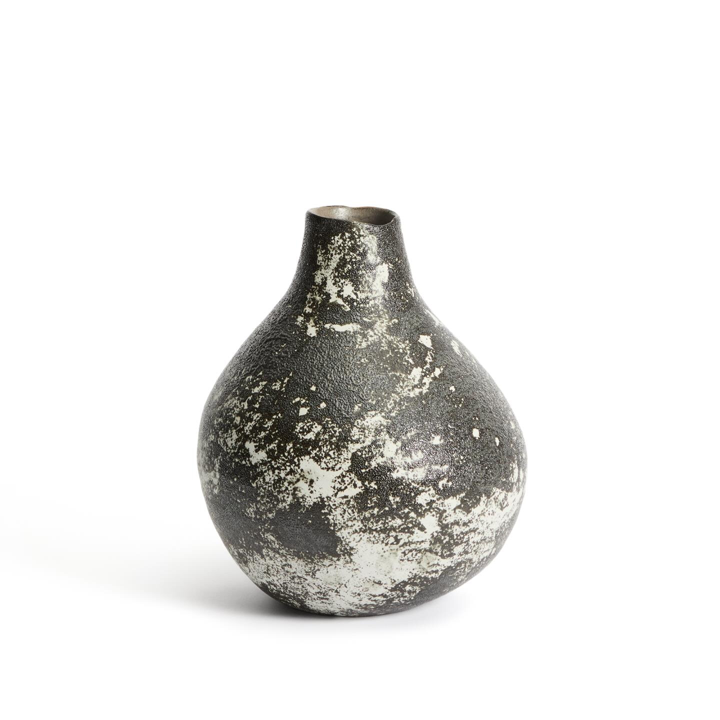 Kave Home Vaas Orelin Keramiek, 30cm - Zwart