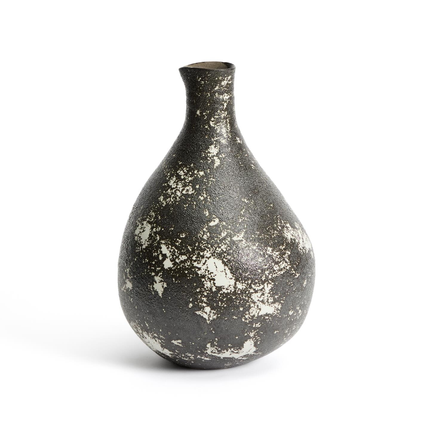Kave Home Vaas Orelin Keramiek, 39cm - Zwart