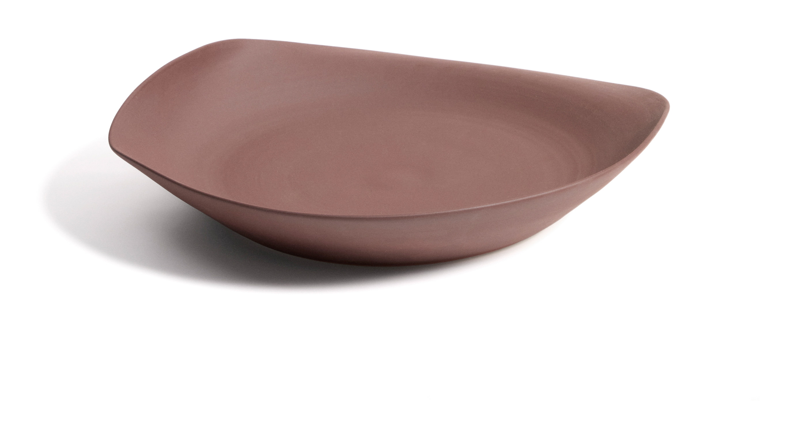 Kave Home Schaal Ebenor Keramiek, Ø40cm - Chocoladebruin - Organisch