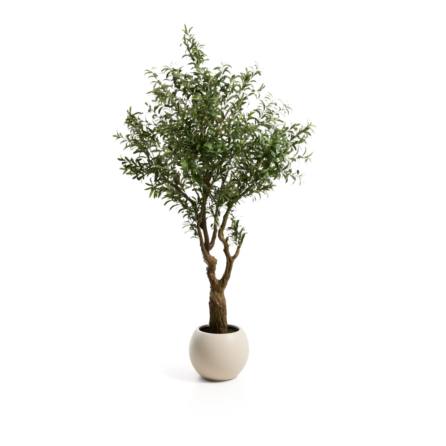 Kave Home Kunstplant 'Olivo' Incl. witte pot, 210cm
