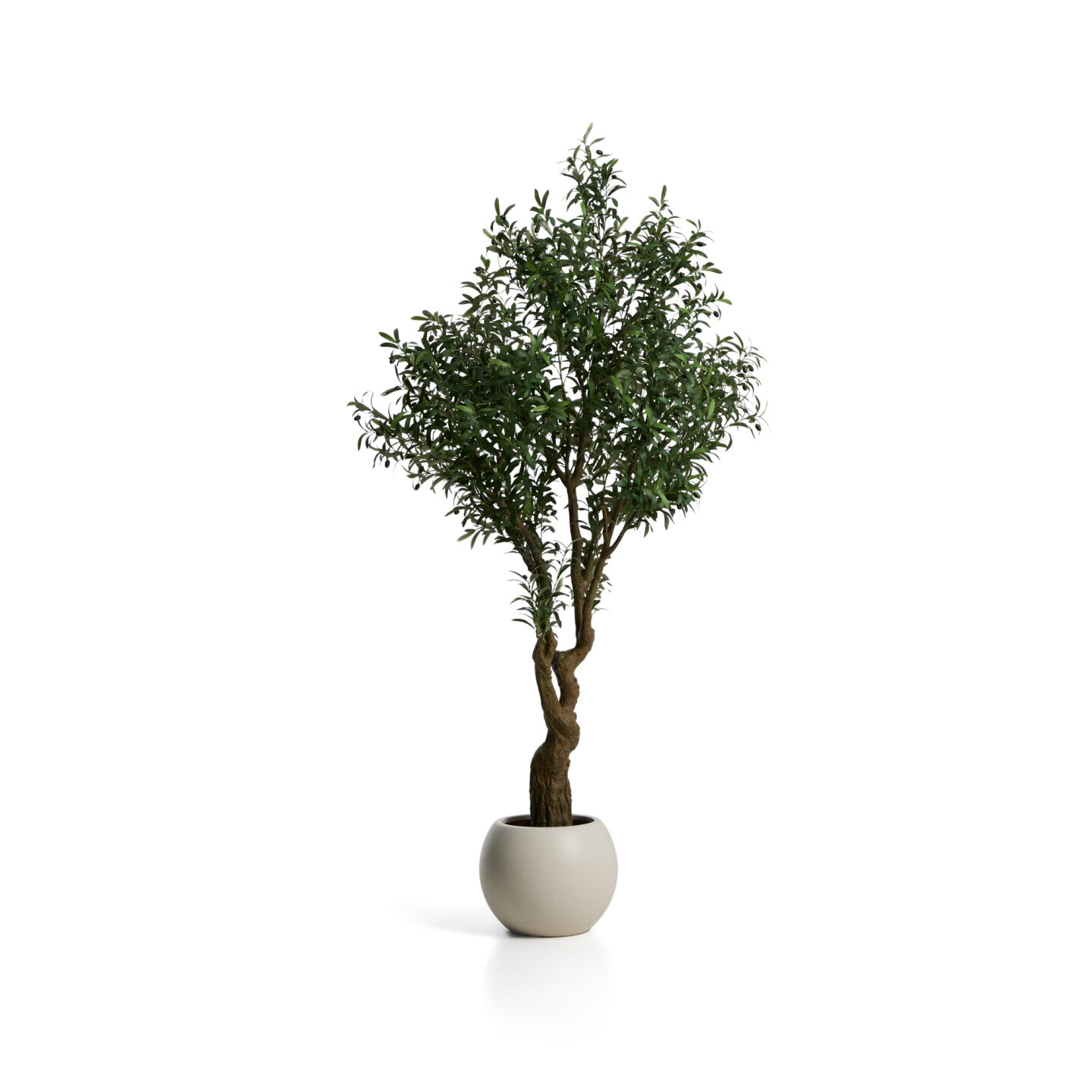 Kave Home Kunstplant 'Olivo' Incl. witte pot, 210cm
