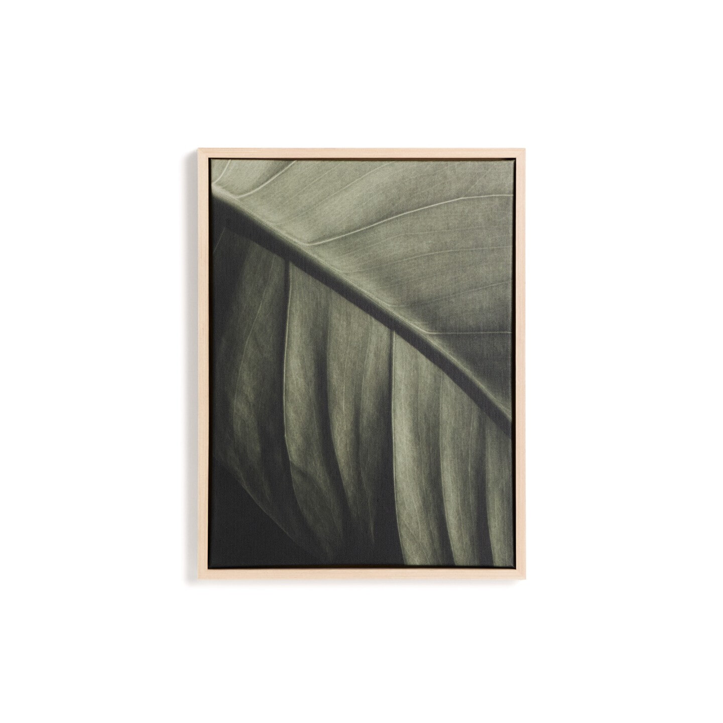 Kave Home Schilderij Foliae 42 x 32cm - Groen