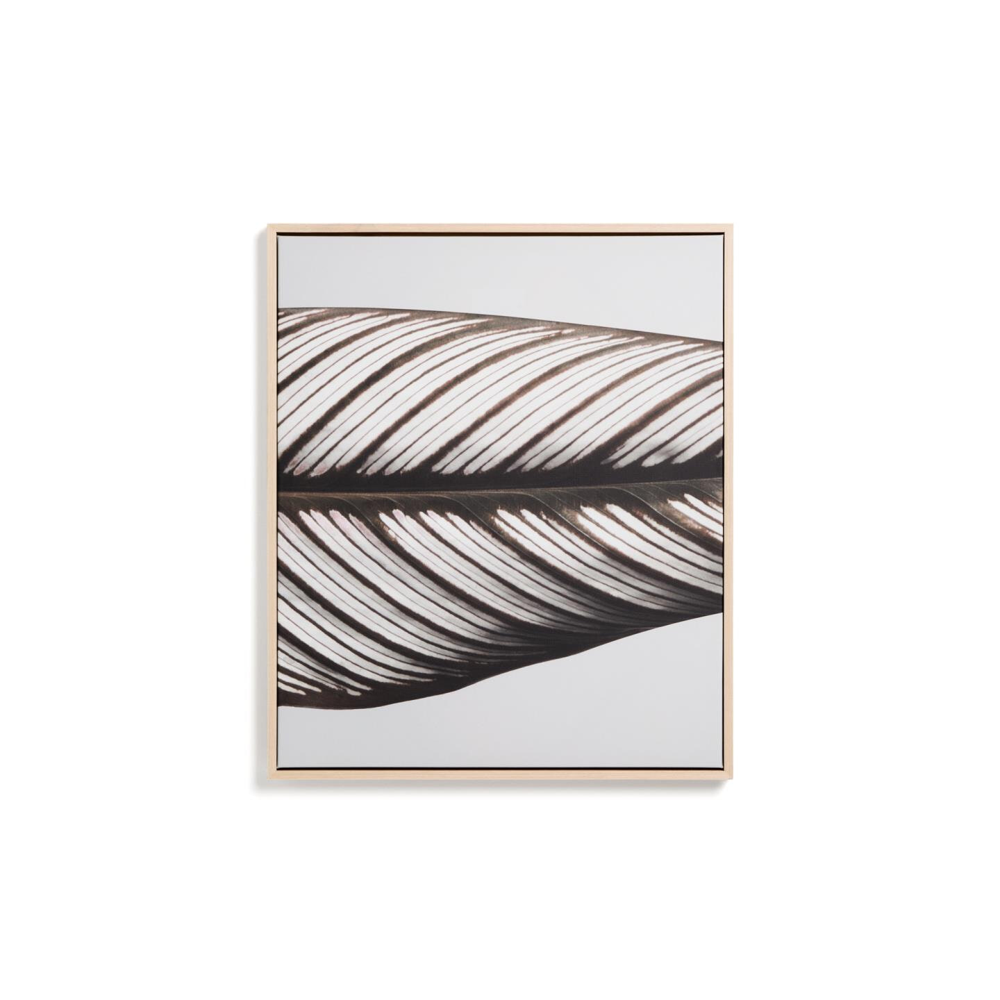 Kave Home Wandpaneel 'Foliae' Bladmotief, 62 x 52cm