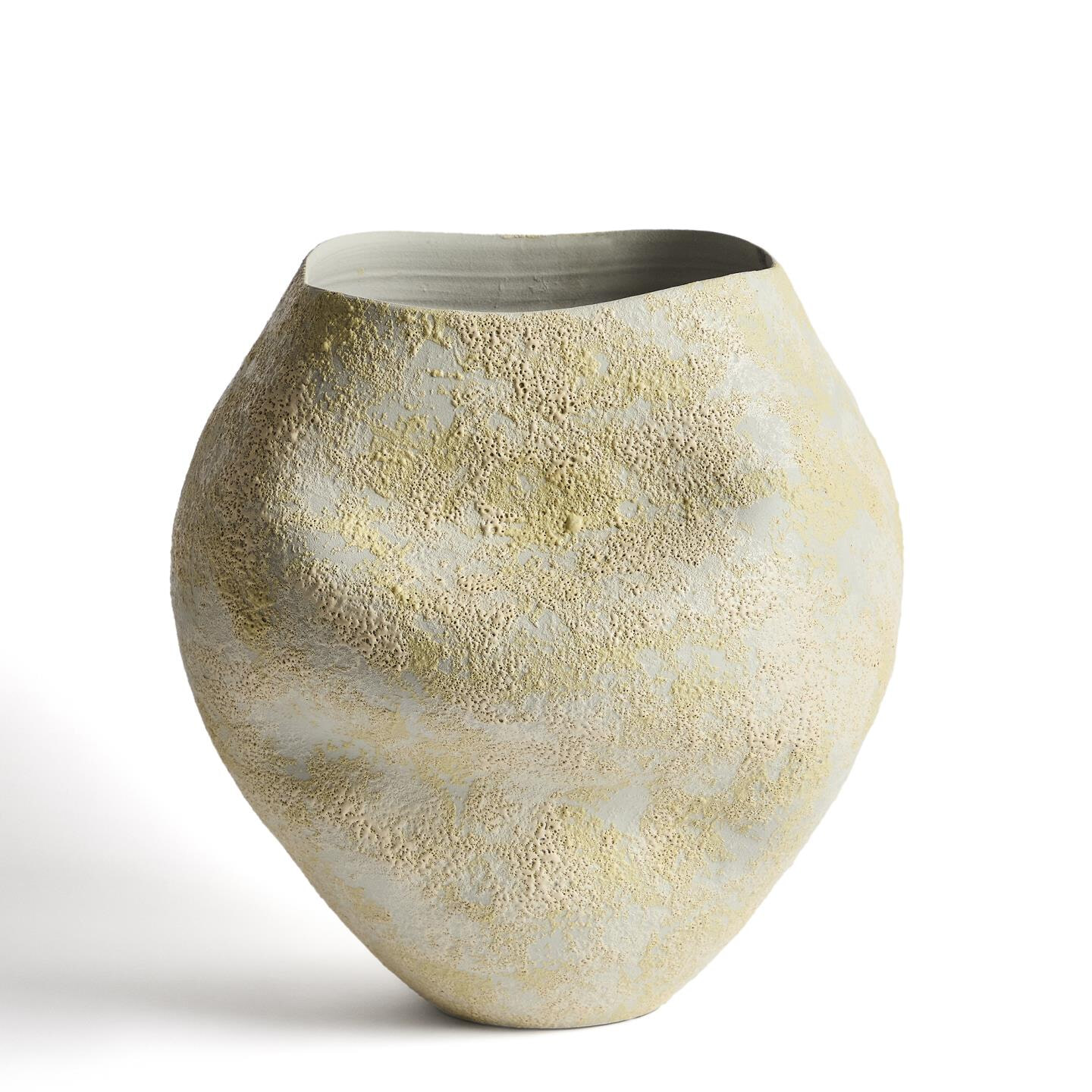 Kave Home Vaas Medira Keramiek, 35cm - Geel