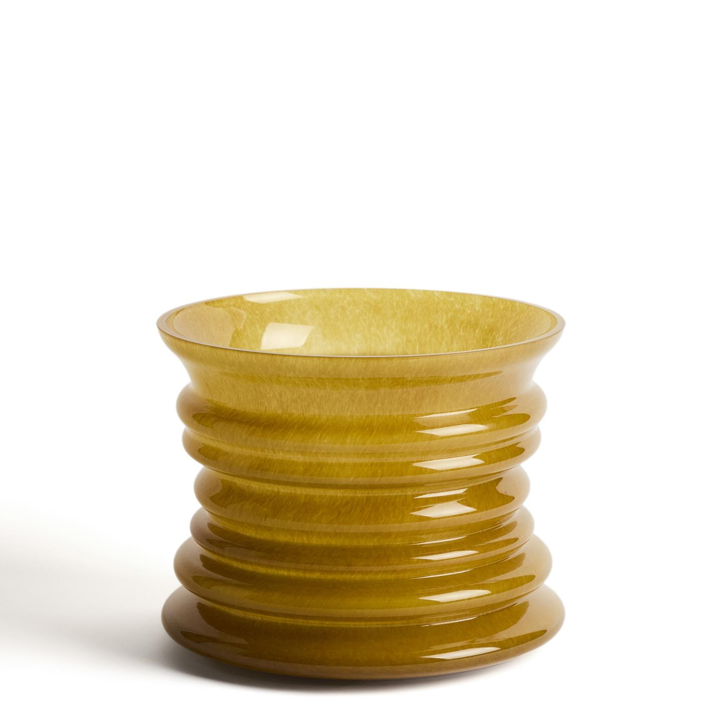 Kave Home Vaas Ambere 20cm - Geel