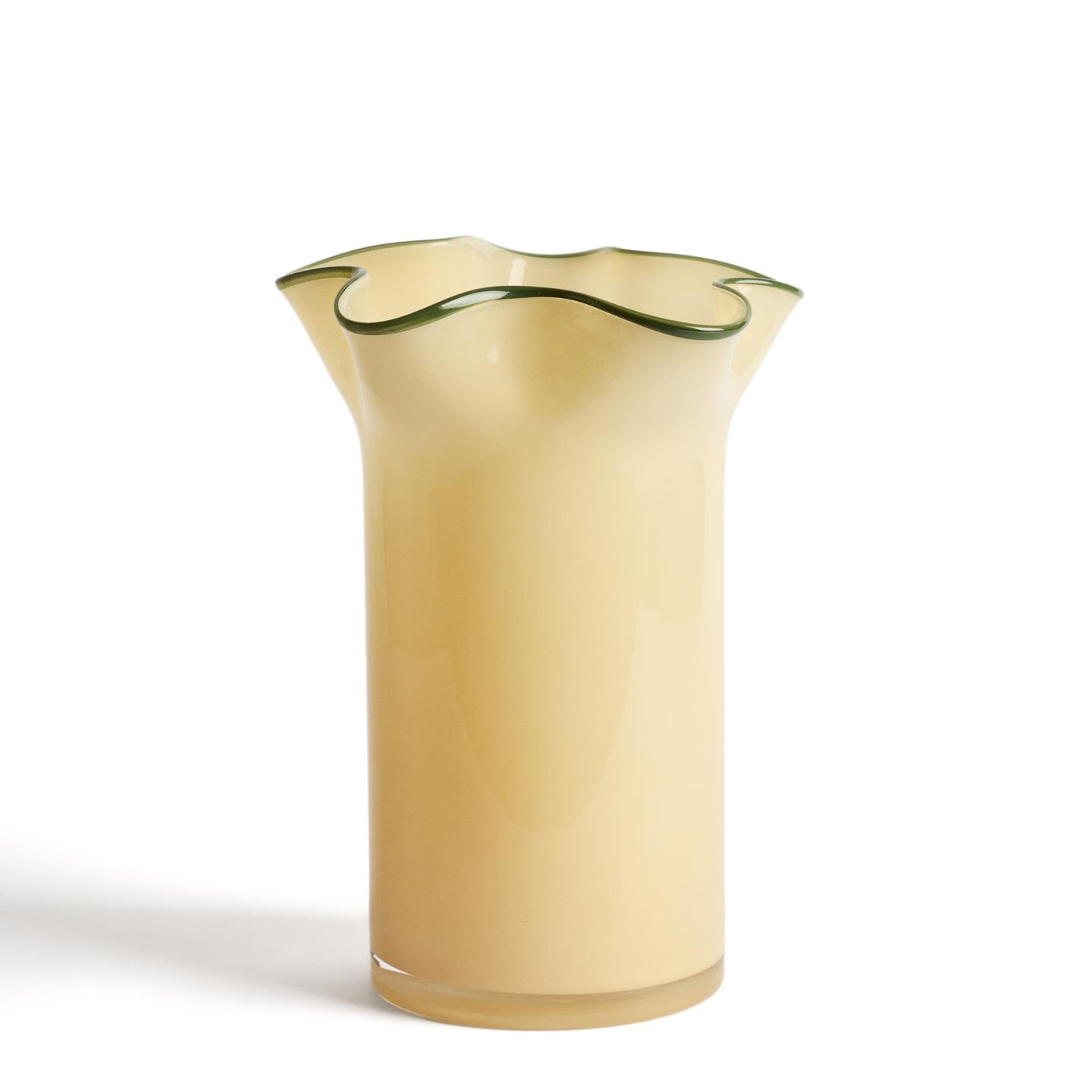 Kave Home Vaas Endasi 31cm - Geel