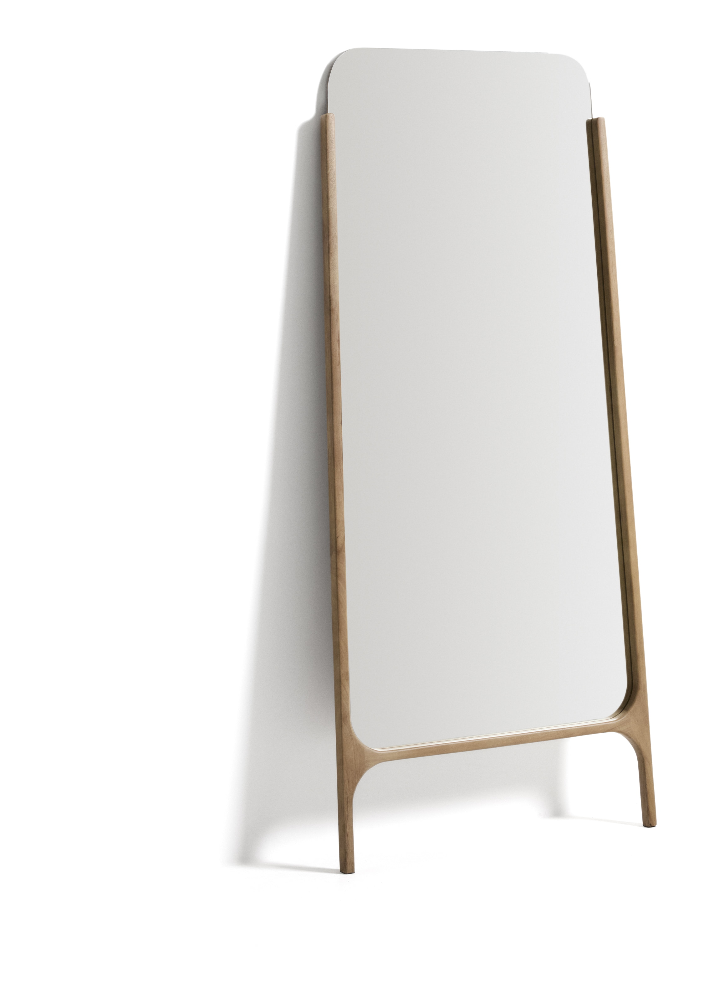 Kave Home Spiegel Aremi Mangohout, 197 x 99cm - Naturel - Passpiegel