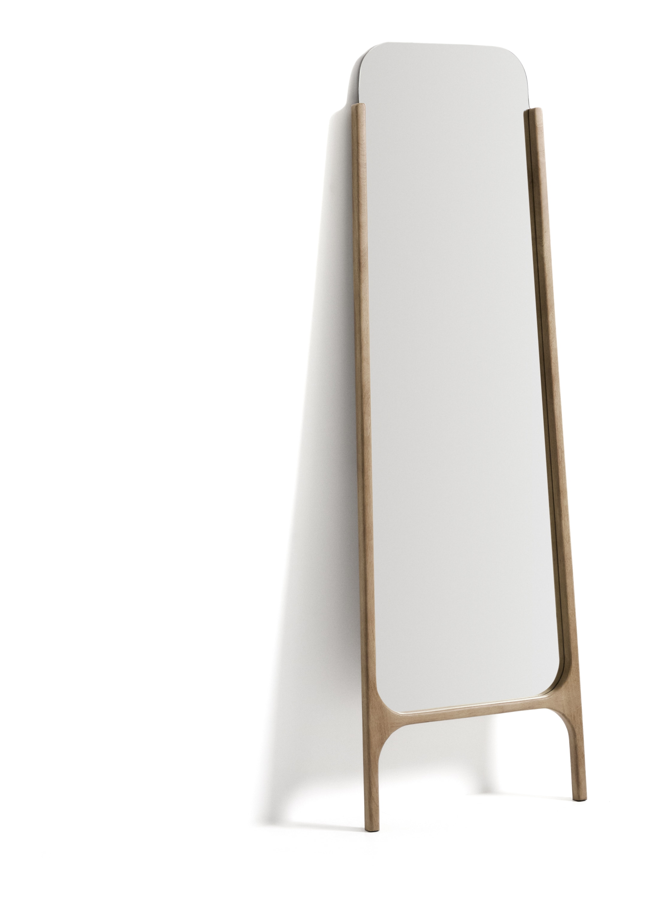 Kave Home Spiegel Aremi Mangohout, 198 x 59cm - Naturel - Passpiegel