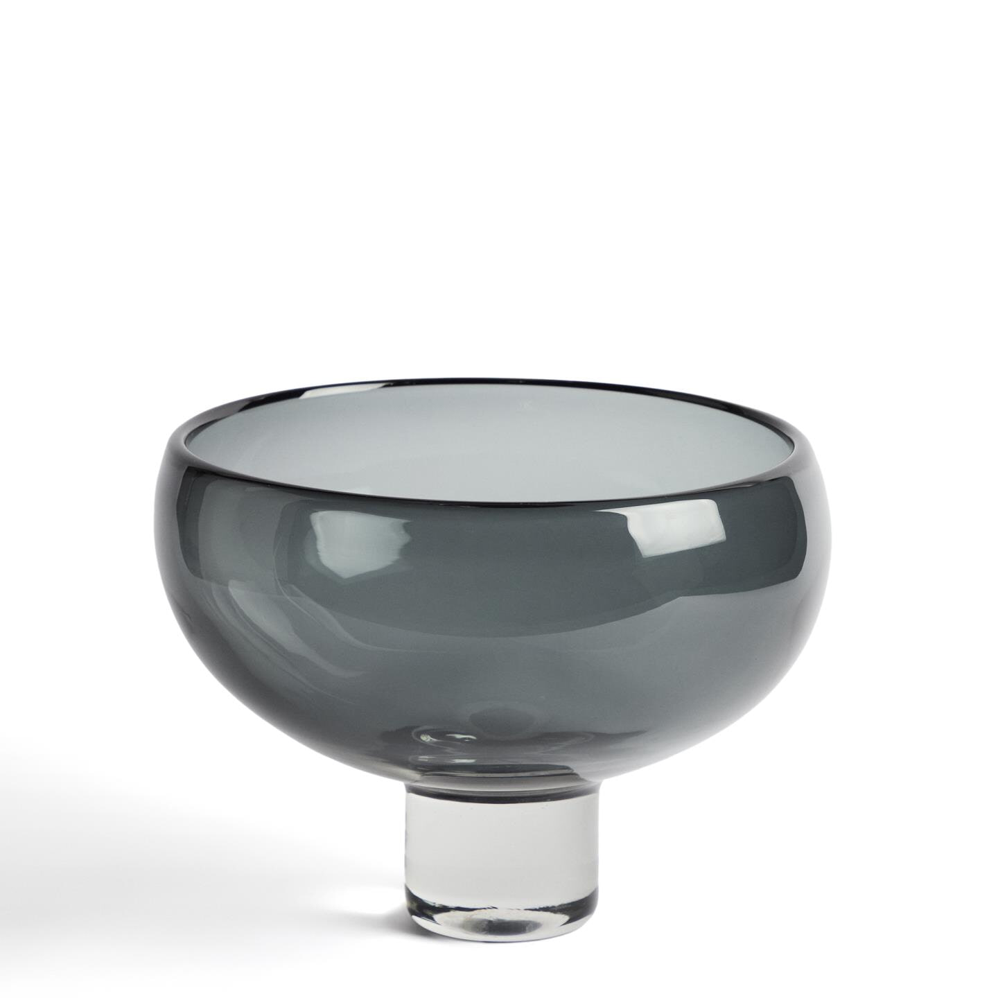Kave Home Schaal Sirau Glas, Ø30cm - Grijs