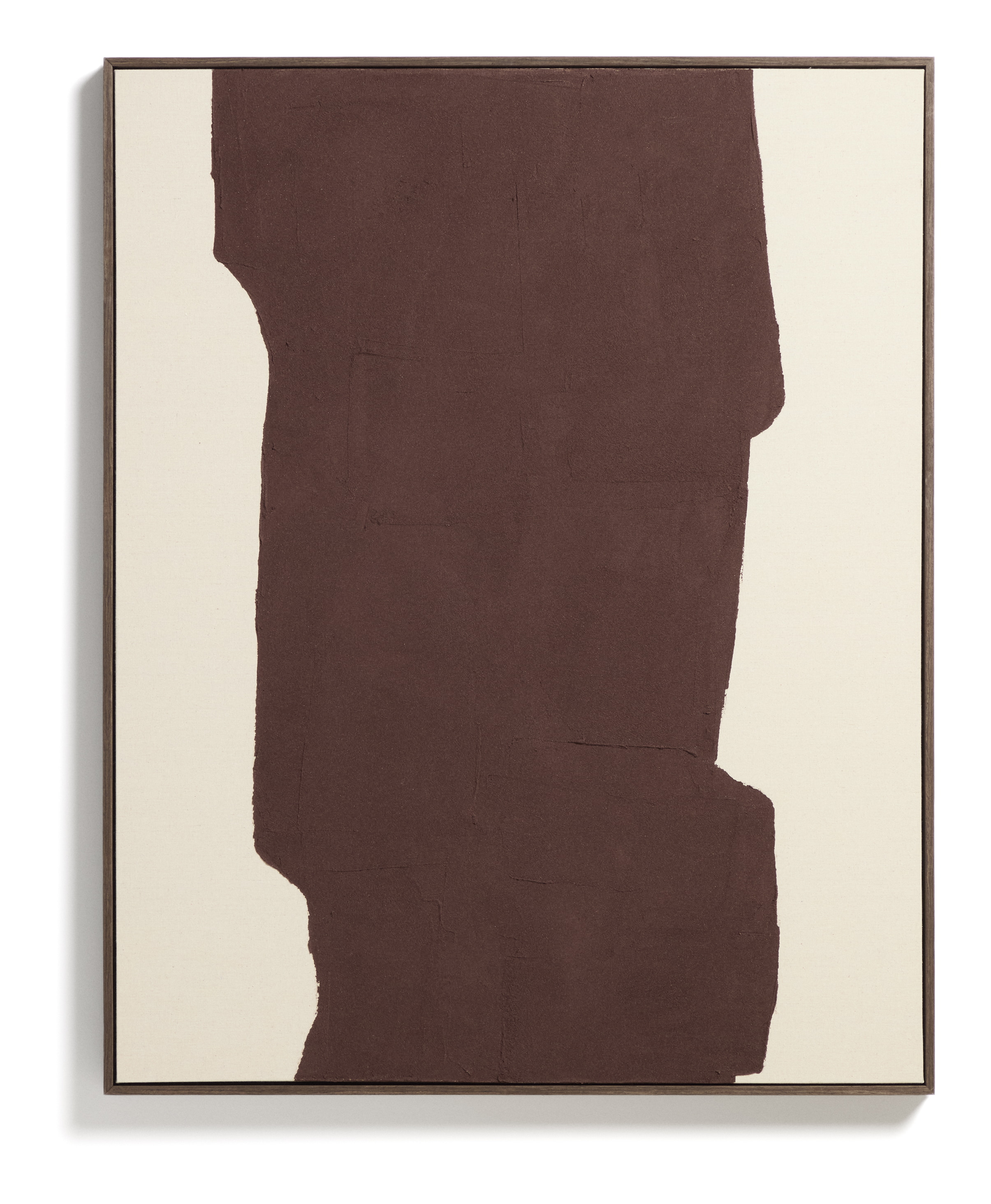 Kave Home Schilderij Irden Handgeschilderd, 100 x 80cm - Rood