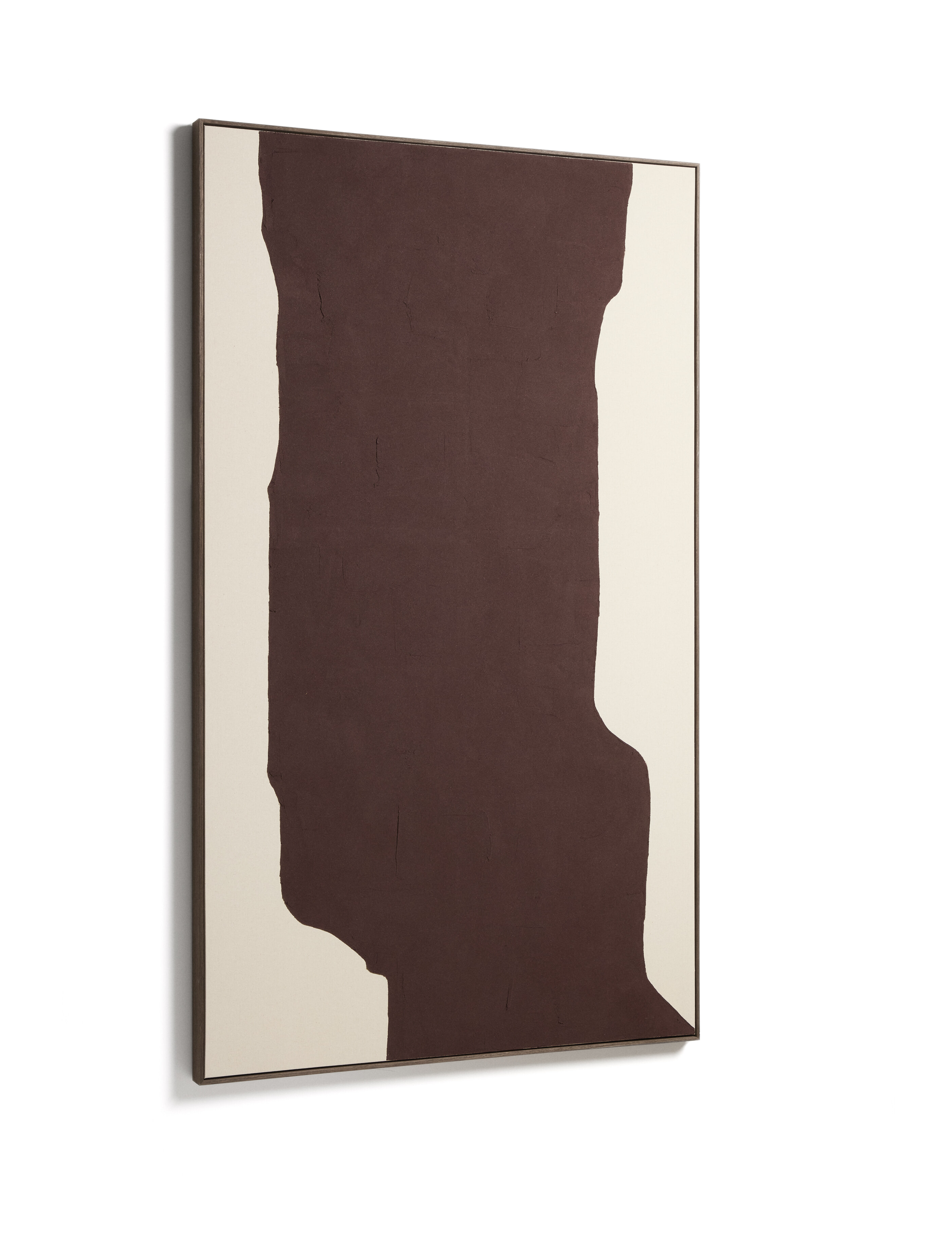 Kave Home Schilderij Irden Handgeschilderd, 200 x 120cm - Rood