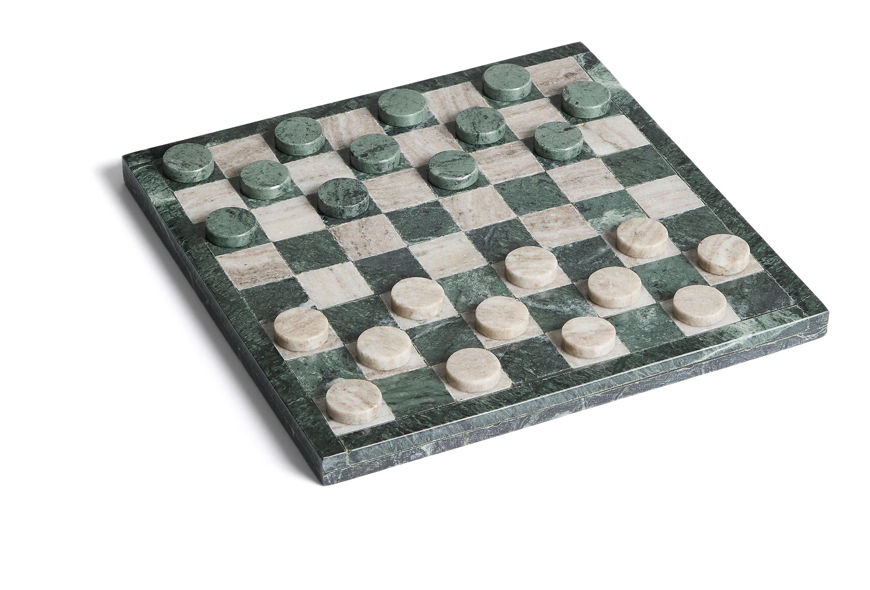 Kave Home Ornament Garel Marmer, 30 x 30cm - Groen