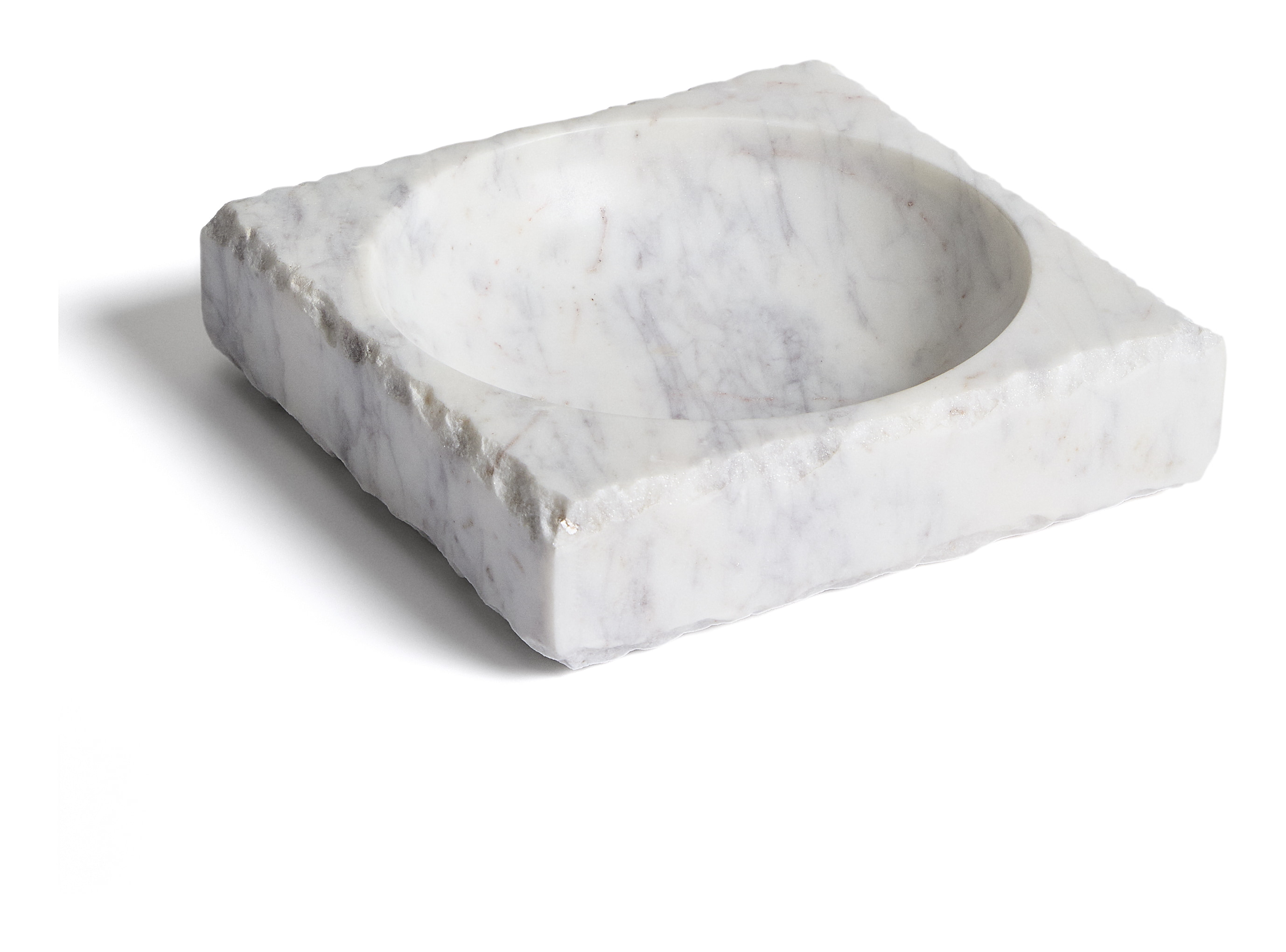 Kave Home Dienblad Vemi Marmer, 20 x 20cm - Wit