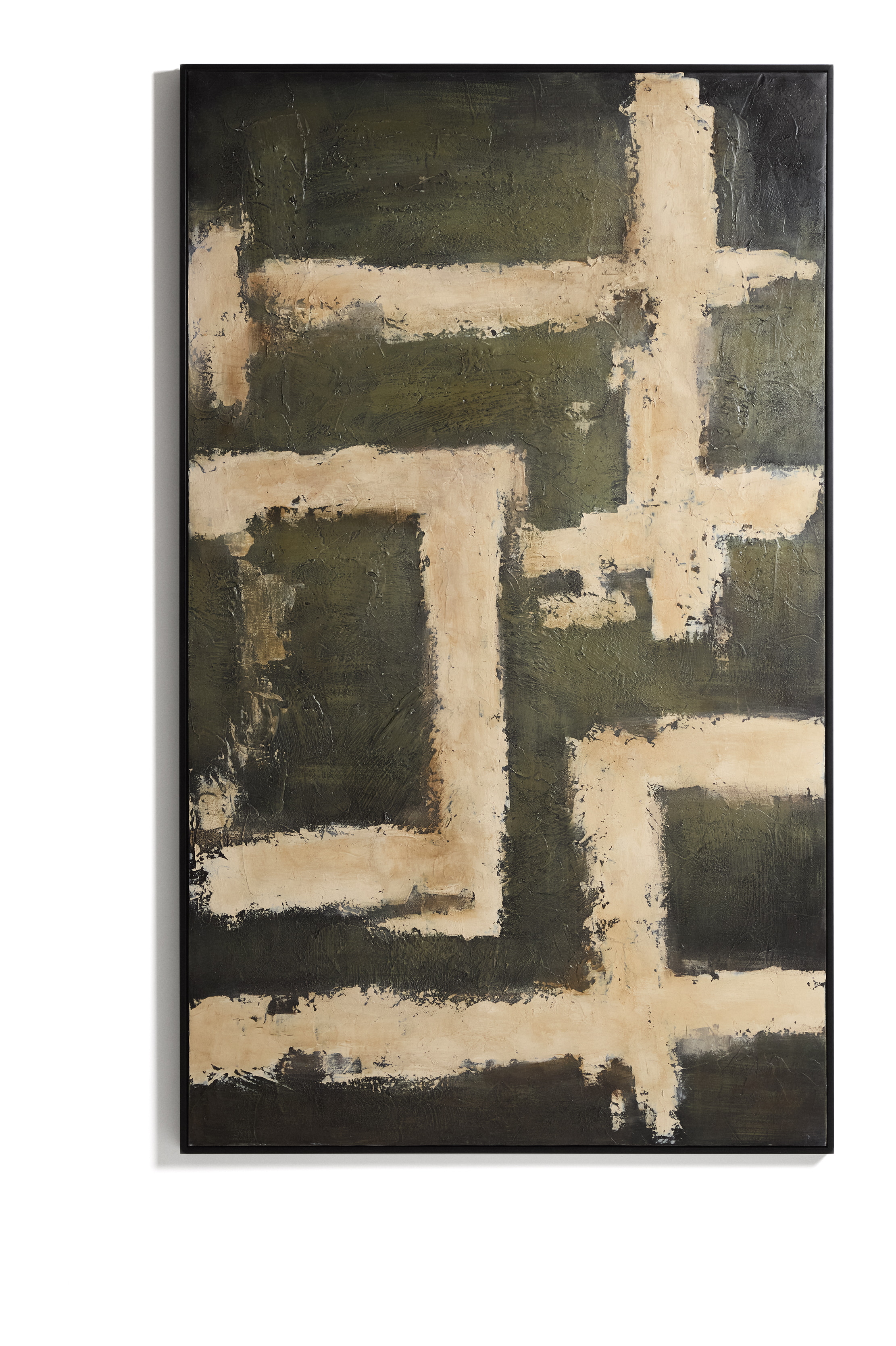 Kave Home Schilderij Emeri Handgeschilderd, 200 x 120cm - Meerkleurig